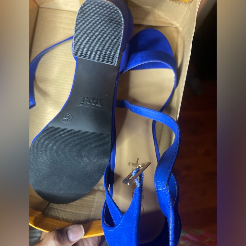 Blue heels